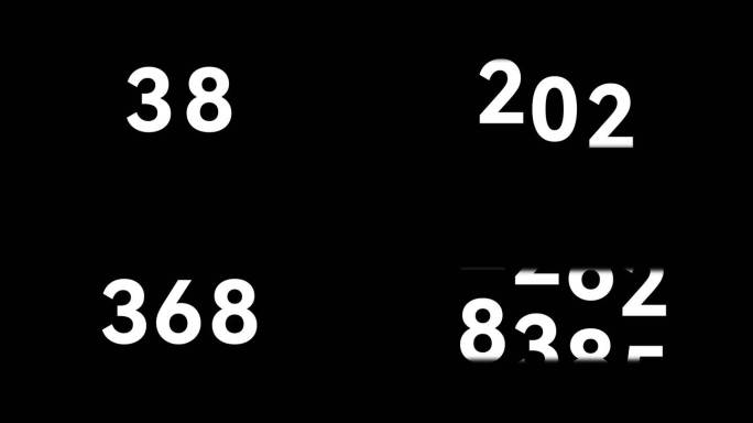 数字滚动AE模板