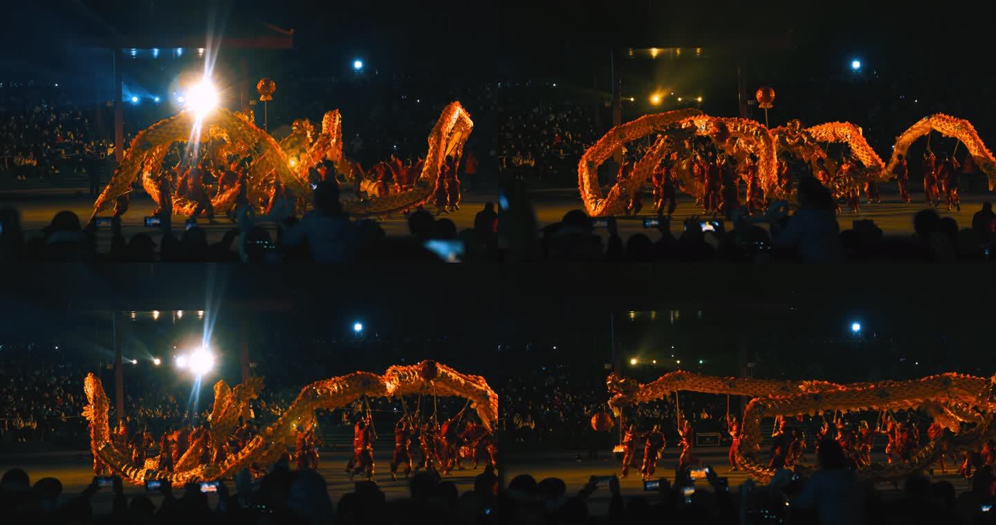 舞龙表演传统民俗文化