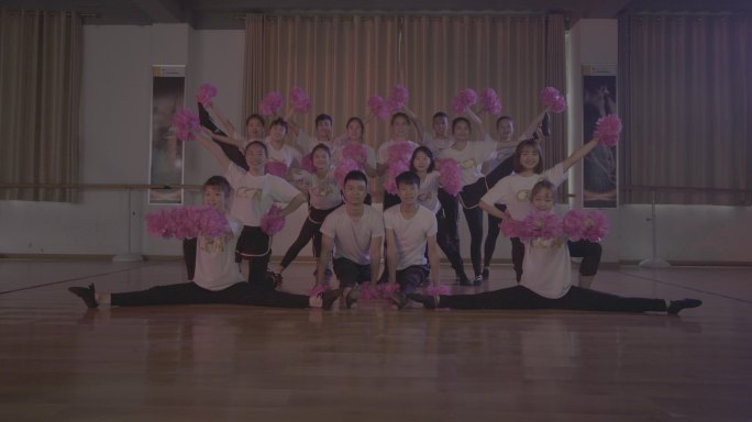 【4K灰度】啦啦操舞蹈社团团队形象