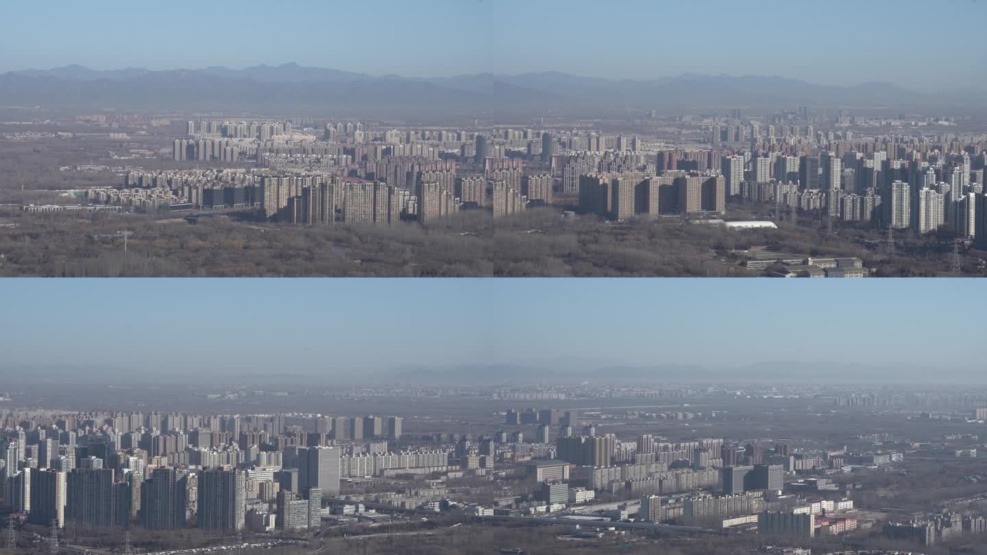 北京延时鸟瞰中轴线国贸CBD鸟巢体育馆4