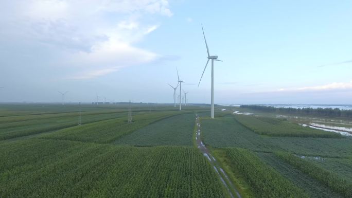 新能源 风能 风机 风车4k拍摄