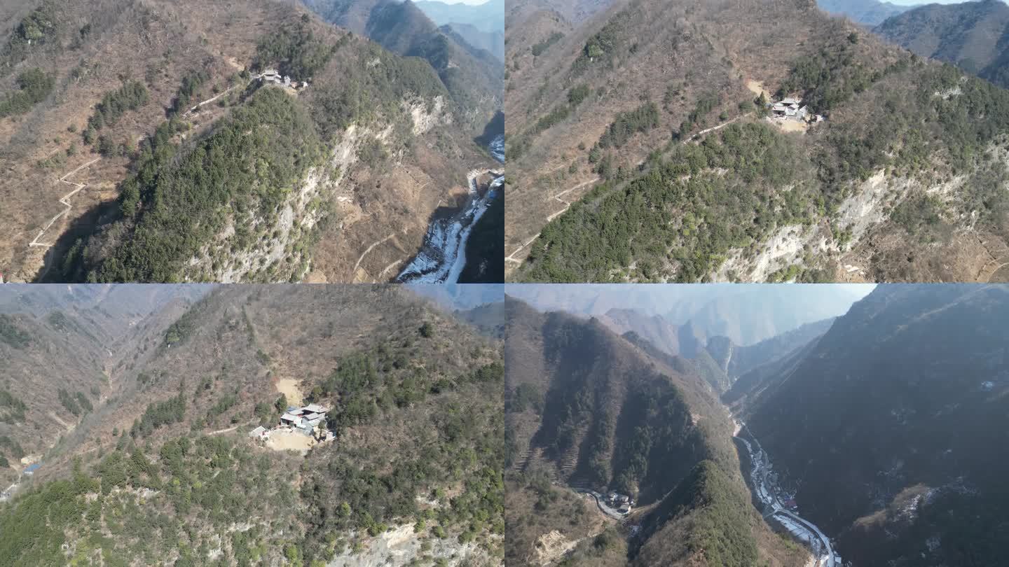 秦岭山川地貌环境自然风光航拍11