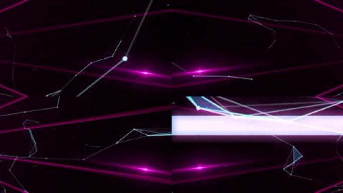 粉紫激光闪烁旋转视频 科技感 赛博