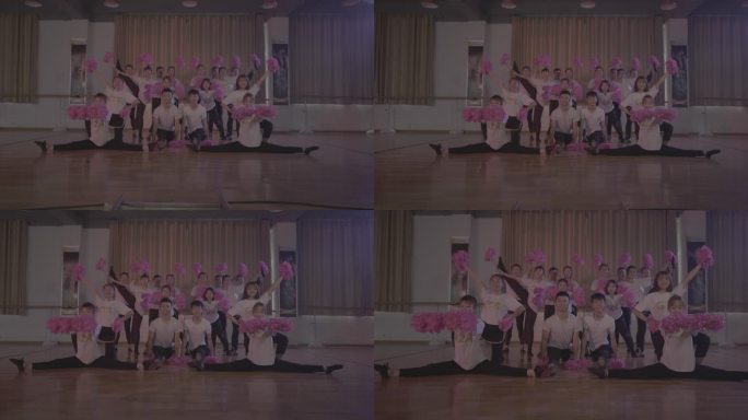 【4K灰度】舞蹈社团活动彩排