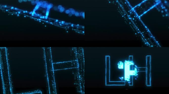 科技粒子LOGO转场