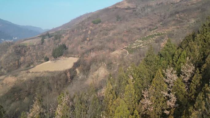 秦岭山川地貌环境自然风光航拍