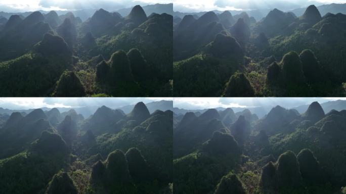 喀斯特地貌绿色森林