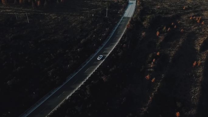 大青山秋季户外旅行航拍