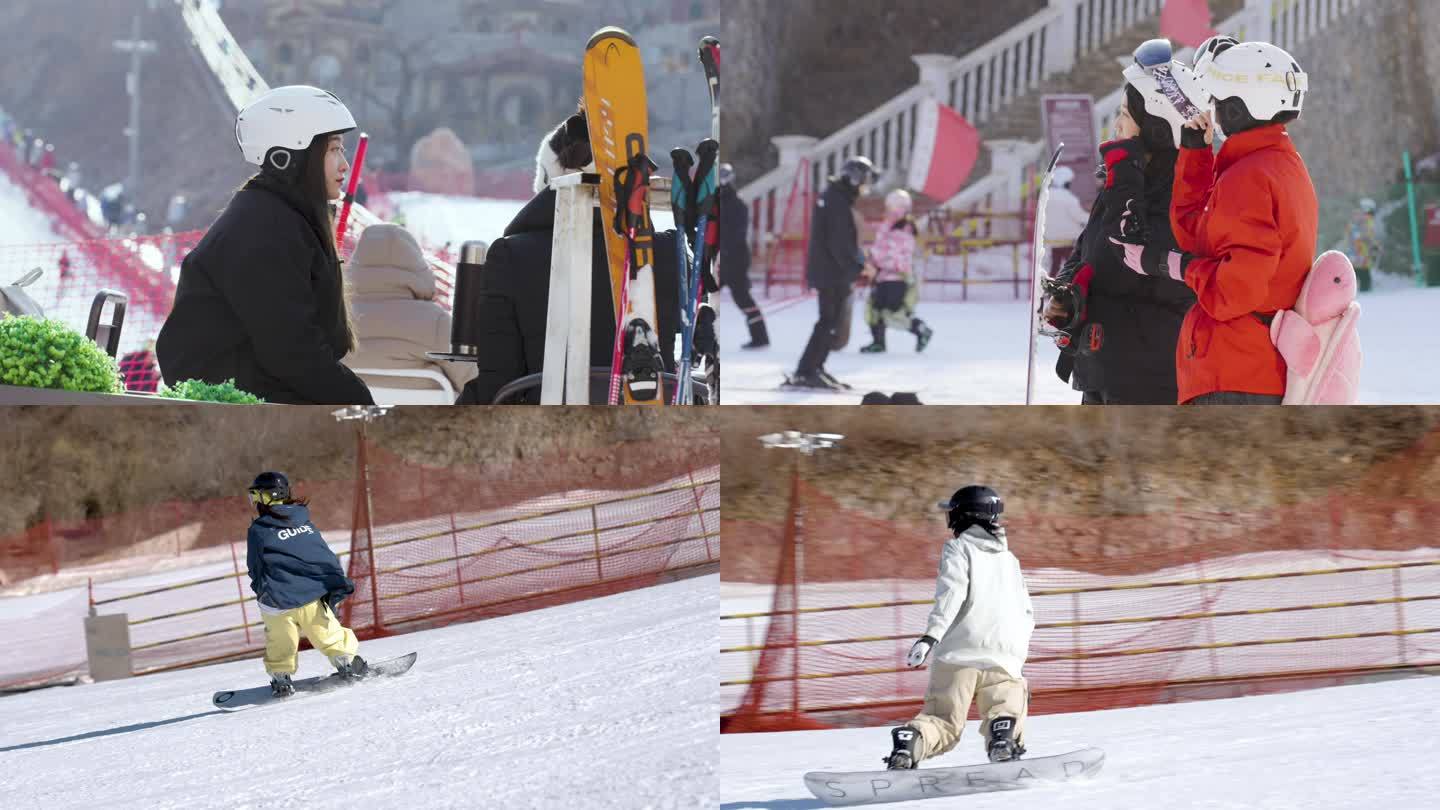 滑雪场户外体育极限运动人文