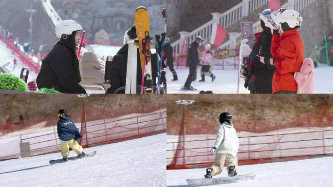 滑雪场户外体育极限运动人文