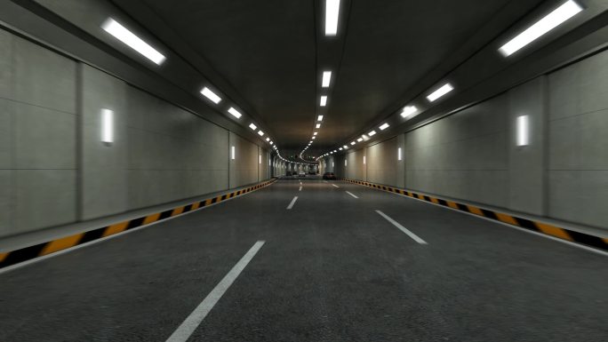 公路隧道 海底隧道 山里隧道拉起穿梭隧道