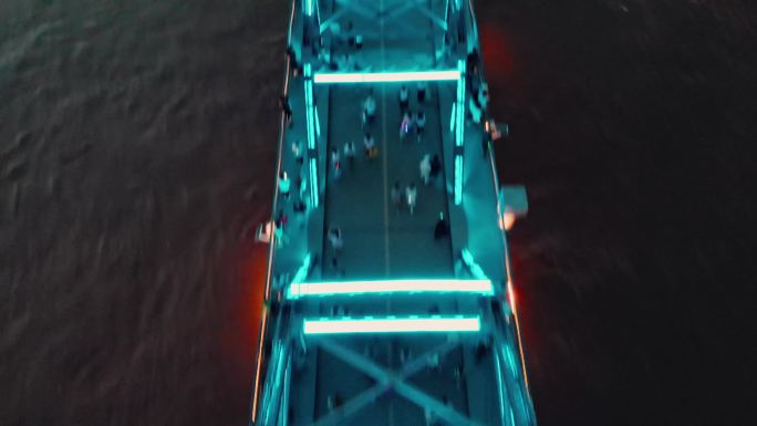 航拍兰州中山桥