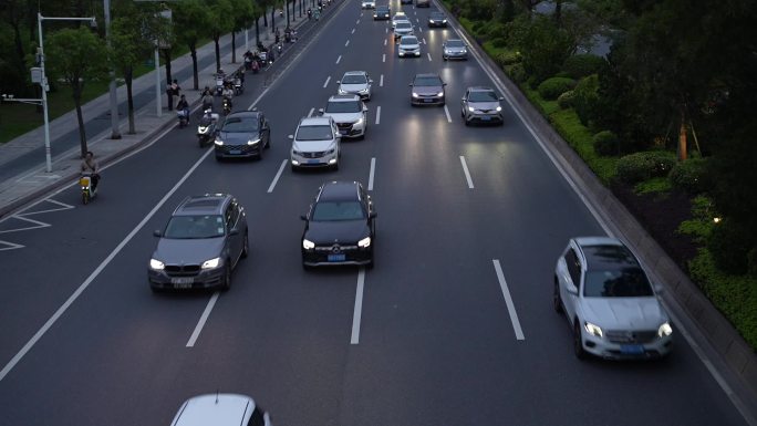 城市车流道路