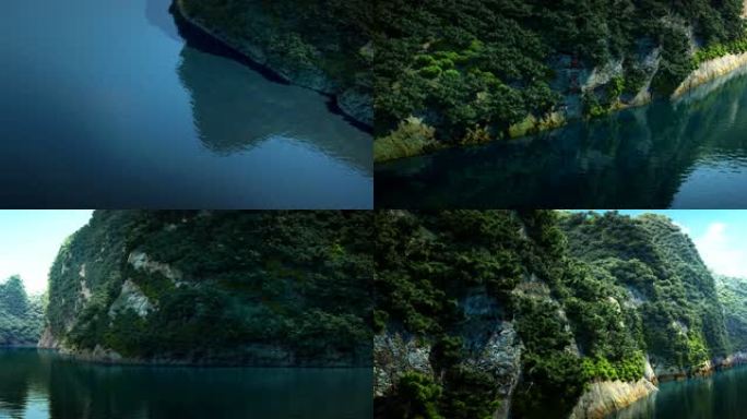 北京延庆龙庆峡谷河水漂流划船旅游度假村