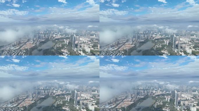 深圳市区云海航拍