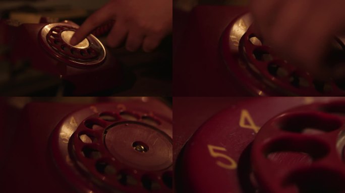 老式电话机拨打