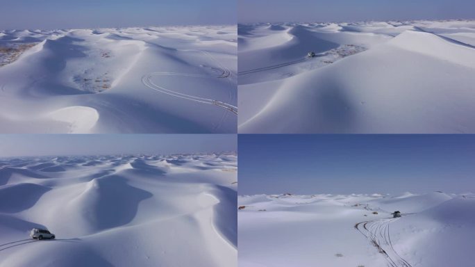 雪地行车户外 穿越 越野 探险 旅游 雪