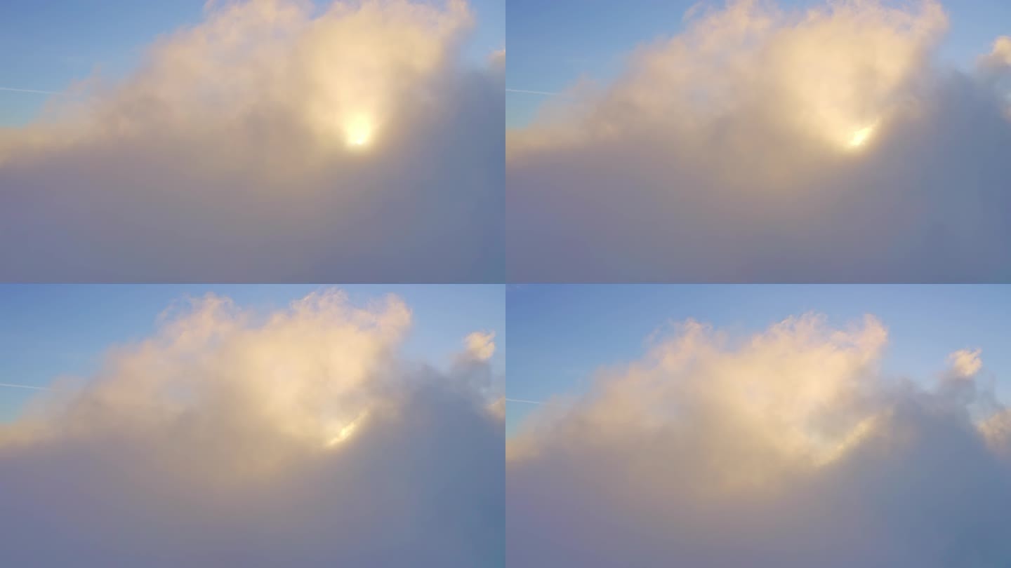 穿云航拍平流云云海视频素材