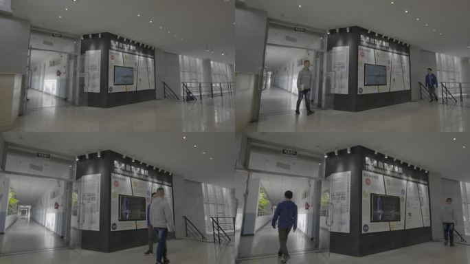 【4K灰度】大学校园文化开放式常设展厅