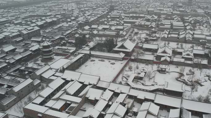 雪后的太原古城