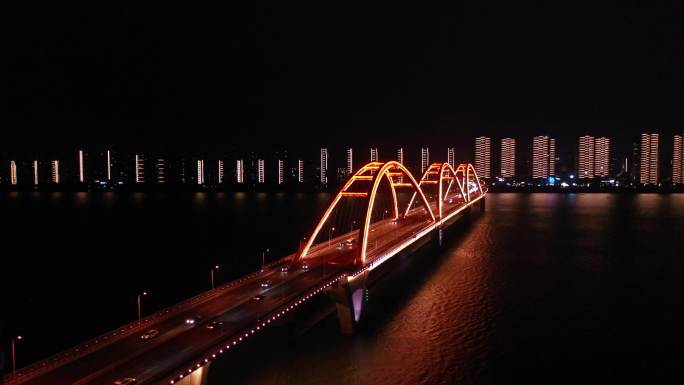 长沙跨江大桥夜景