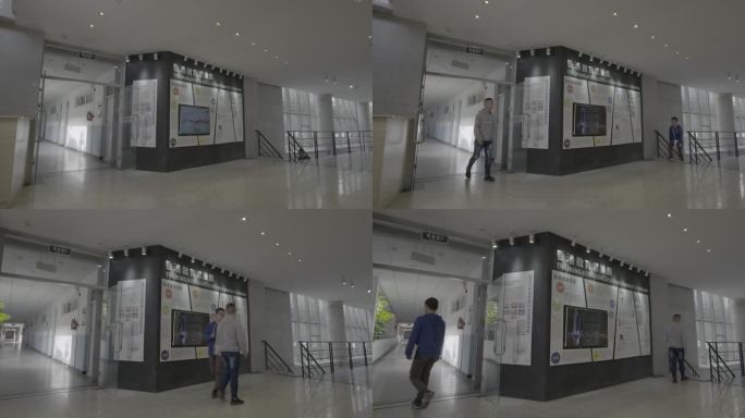 【4K灰度】大学校园文化开放式常设展厅