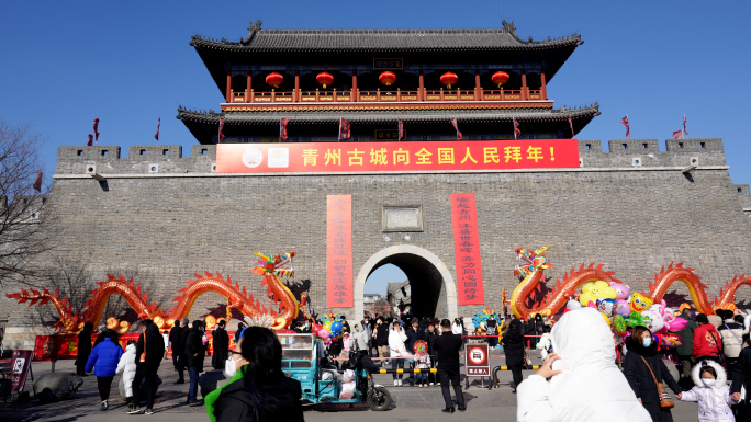 青州古城，客流量