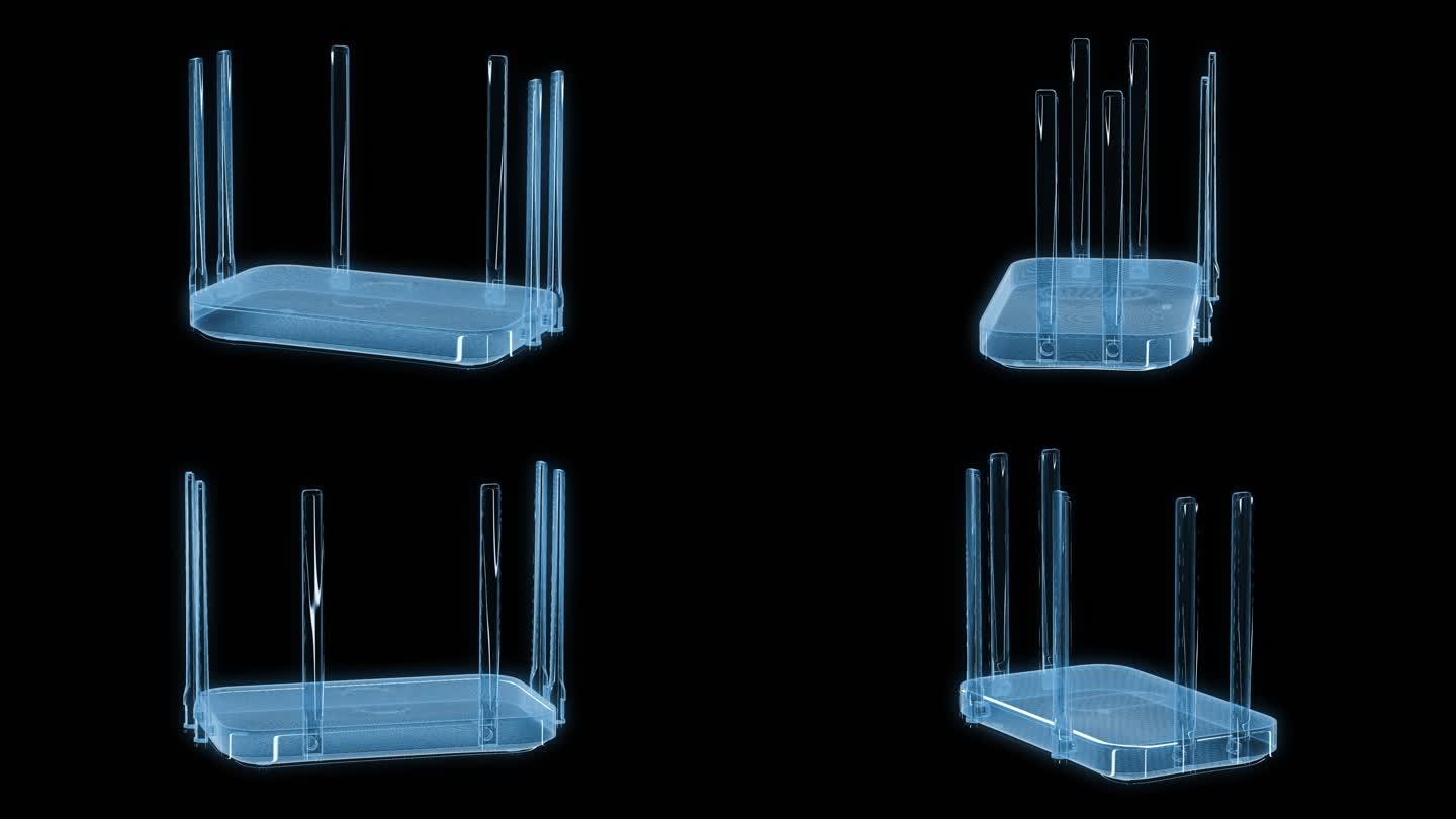 透视全息小米路由器通道素材