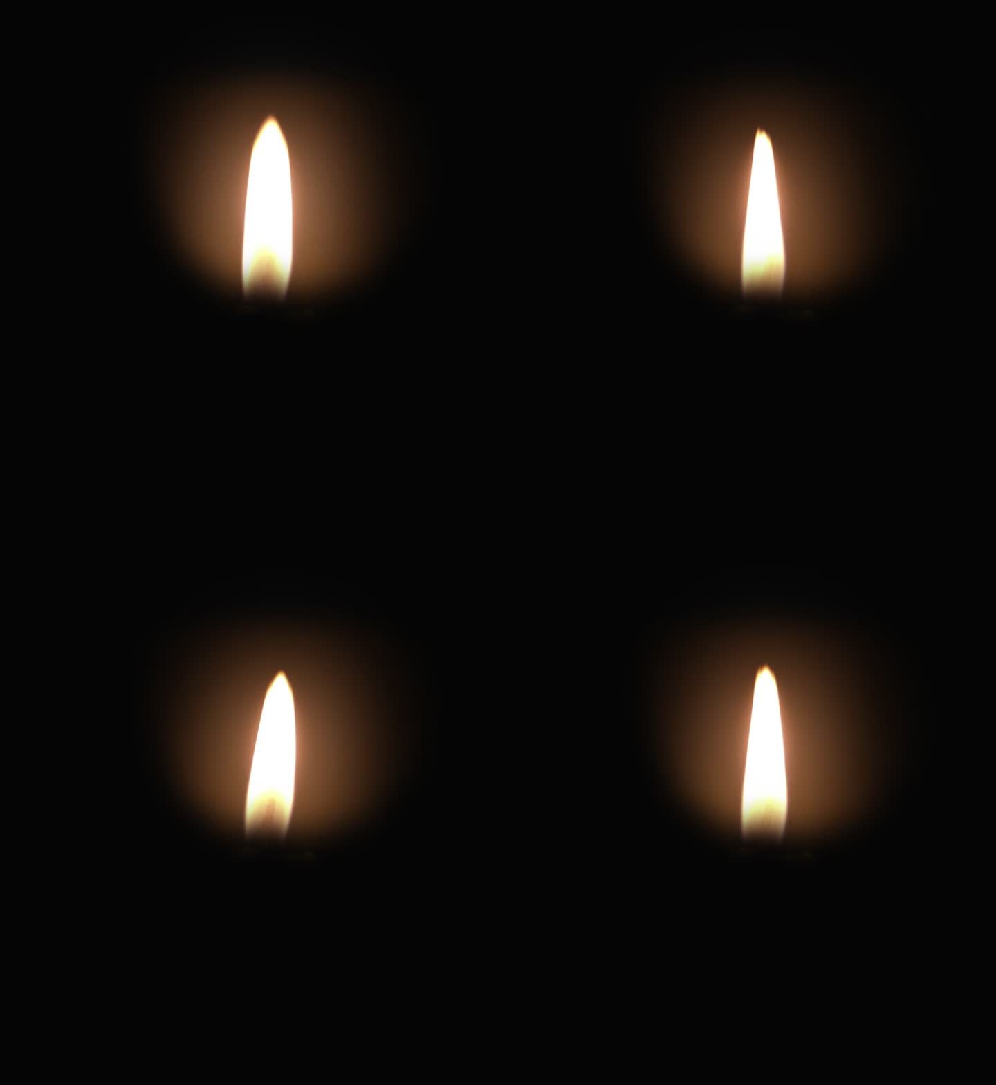 蜡烛烛光火苗循环