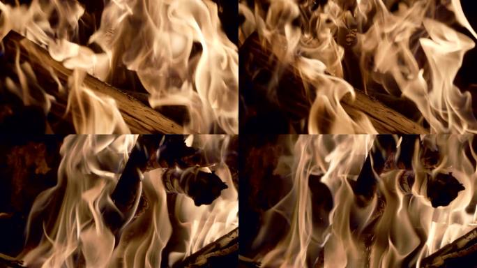 火焰、火苗、篝火实拍视频 通用素材