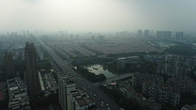 苏州金鸡湖  独墅湖大道 桃花源 风景