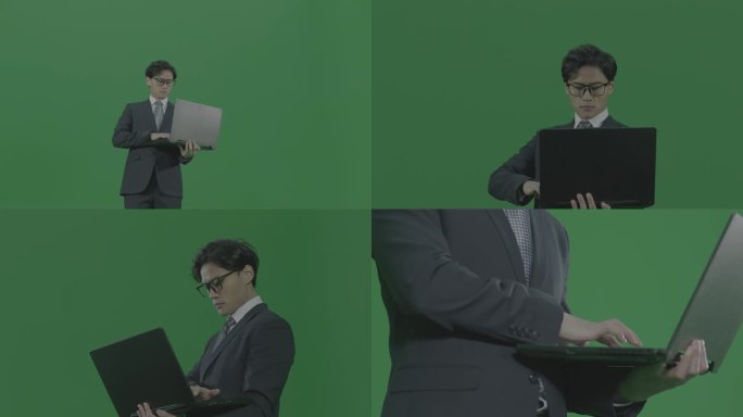 商务男用电脑旋转