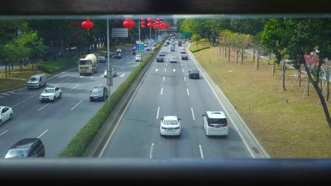 深圳罗湖布心路车流