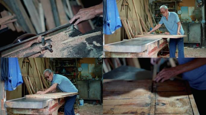 木匠木工刨木头木材木板加工木雕