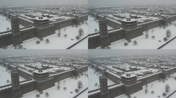 雪后的太原古县城