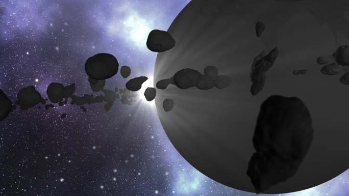 星空银河浩瀚3D星球陨石