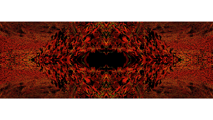 【宽屏时尚背景】红黑分形艺术抽象炫影碎片
