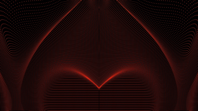 【4K时尚背景】黑红光点线条唯美曲线图形