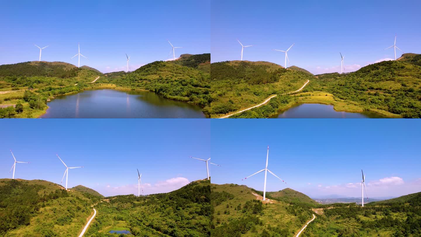 大山里的自然资源-风力发电