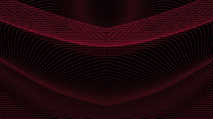 【4K时尚背景】黑红抽象线条唯美曲线图形