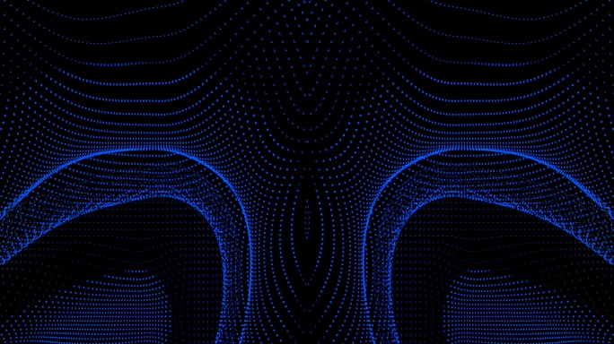【4K时尚背景】暗蓝抽象线条唯美曲线图形