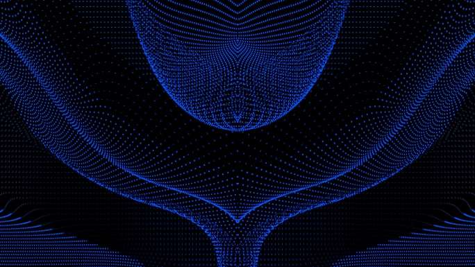 【4K时尚背景】暗蓝抽象线条唯美曲线图形