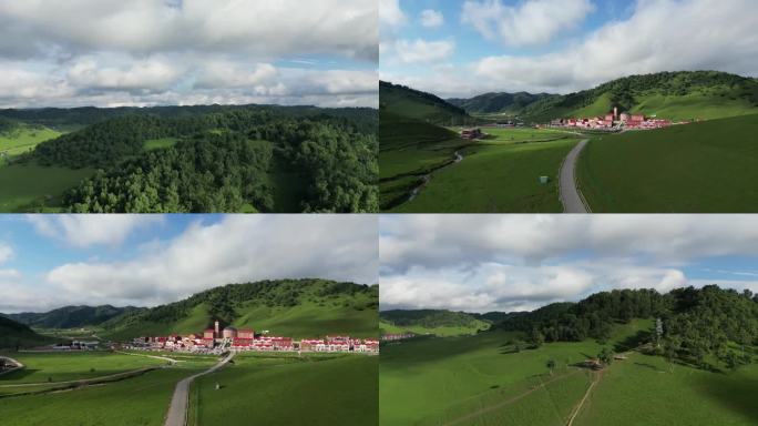 关山牧场草原度假区风景风光航拍4