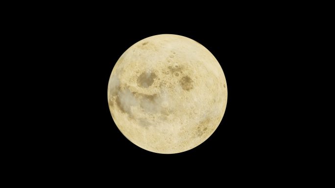 满月、月亮、中秋--透明通道4K高清素材