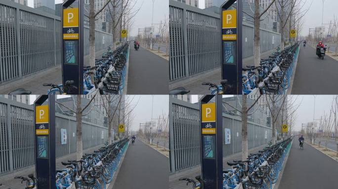 共享自行车公共停车处