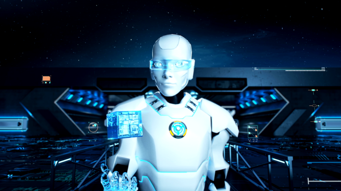 科技开场AI机器人科幻人工智能大数据未来