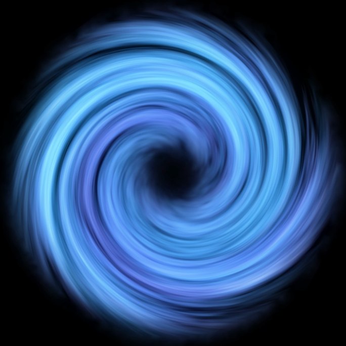 蓝色旋涡黑洞旋转