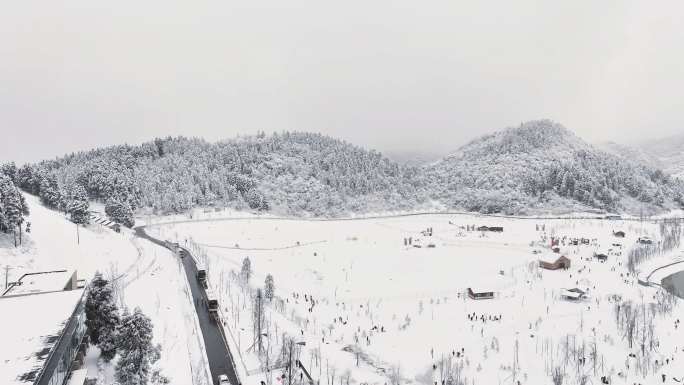 下雪南天湖