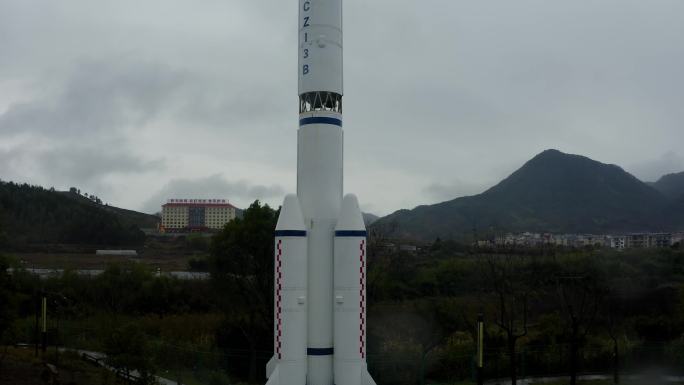 中国航天火箭 中国航空卫星火箭 实拍视频