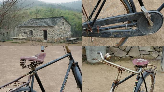 回忆农村风格 老旧自行车